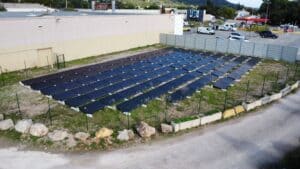 panneaux photovoltaiques au sol intermarche cannet des maures