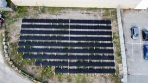 photovoltaique au sol pour intermarche du cannet des maures
