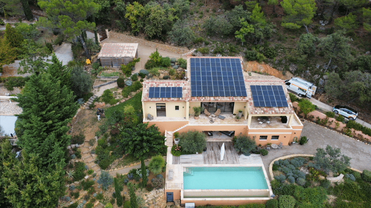 photovoltaique sur pans de toiture