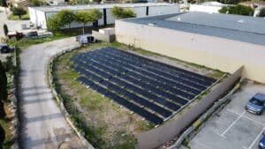 pose au sol de panneaux solaires pour intermarche cannet des maures