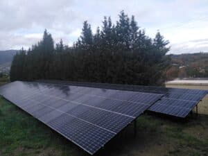 pose de panneaux photovoltaique au sol a chateauneuf de grasse