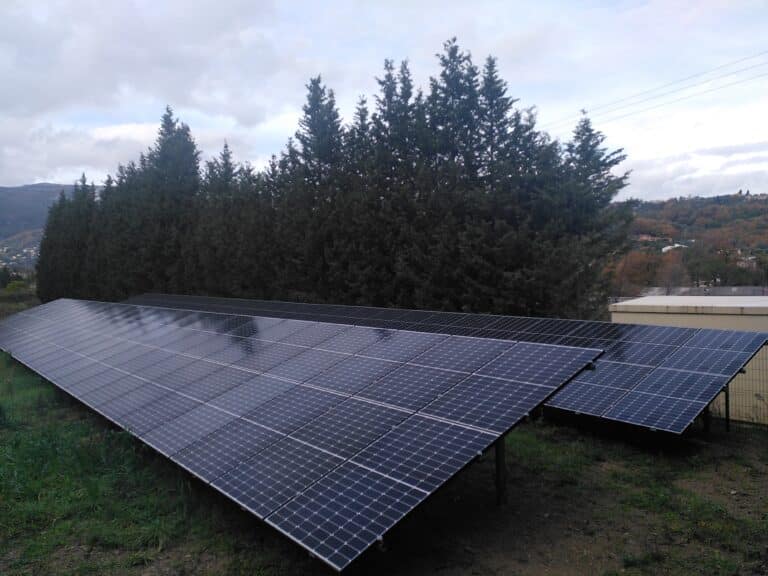 pose de panneaux photovoltaique au sol a chateauneuf de grasse