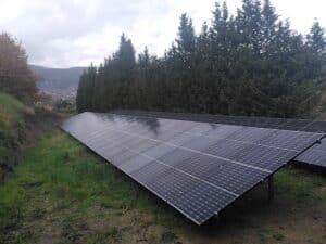 systeme photovoltaique au sol a chateauneuf de grasse