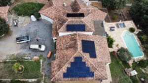 systeme photovoltaique sur pans de toiture